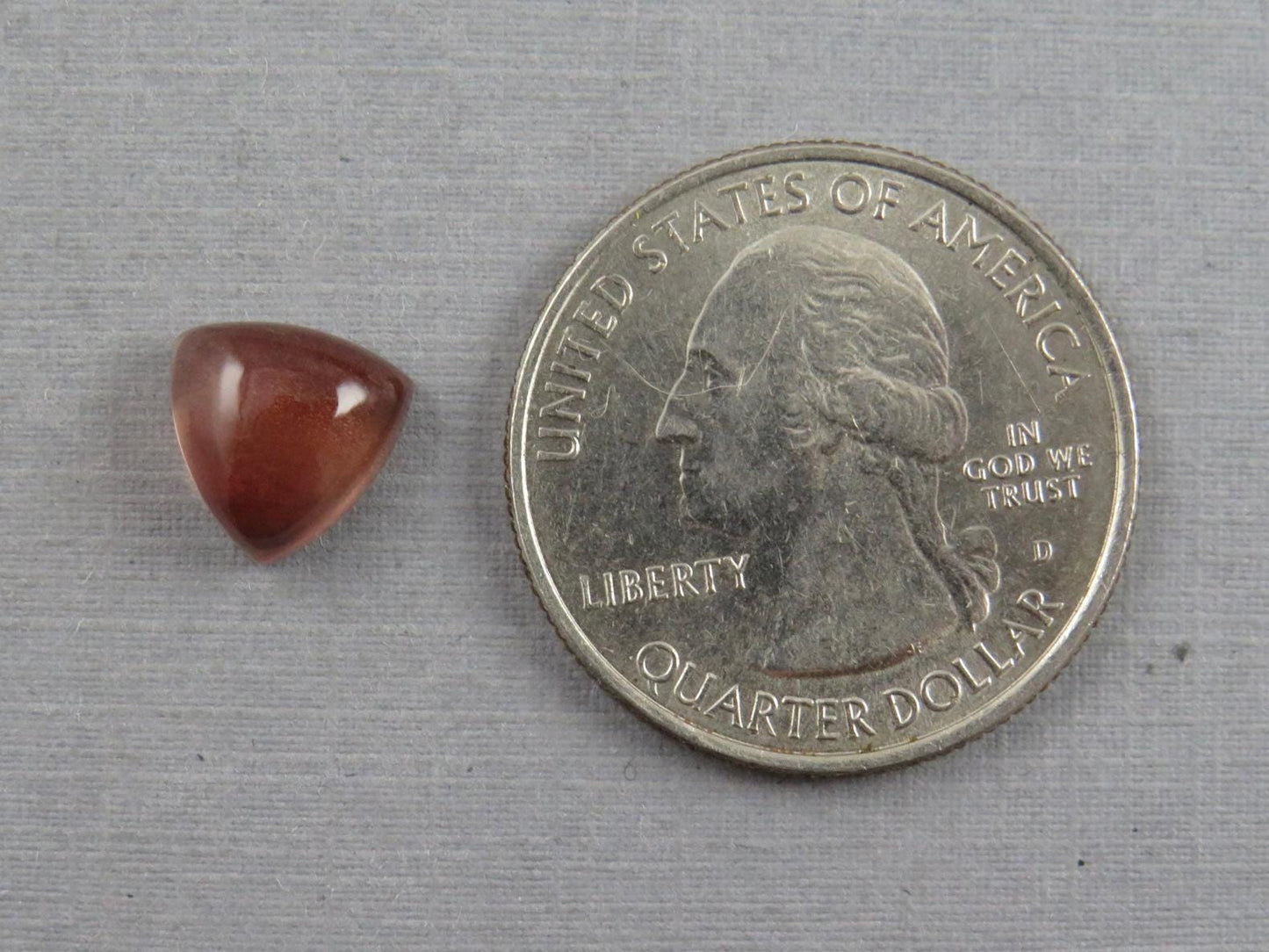 9mm Oregon Sunstone | Triangle Cabochon | Natural American Gemstone | OSC265 - Oregon Sunstone - GemEnthusiast