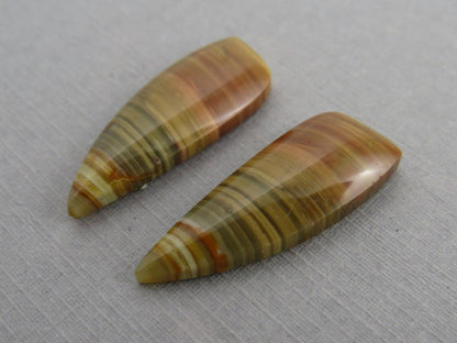 Blue Mountain Jasper Pair | Mined in Oregon USA | 26x10 | JS389 - Blue Mountain Jasper - GemEnthusiast