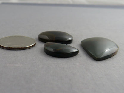Blue Mountain Jasper Lot | Oregon Gemstone Cabochon | Mined in the USA | JS393 - Blue Mountain Jasper, Oregon Gemstone - GemEnthusiast
