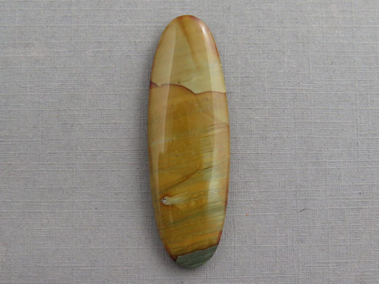 Owyhee Picture Jasper Cabochon | 46x15 mm | Oregon Idaho Gemstone | Mined in the USA | JS377 - Owyhee Jasper, Oregon Jasper - GemEnthusiast