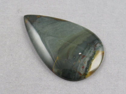 Large Blue Mountain Jasper Cabochon | 47x29 | Oregon Gemstone | Mined in the USA | JS352 - Blue Mountain Jasper, Oregon Gemstone - GemEnthusiast