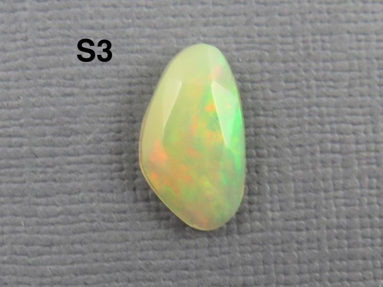 Ethiopian Opal with Fire | Rose Cut Freeform Loose Gemstone | OP450 - Ethiopian Opal - GemEnthusiast