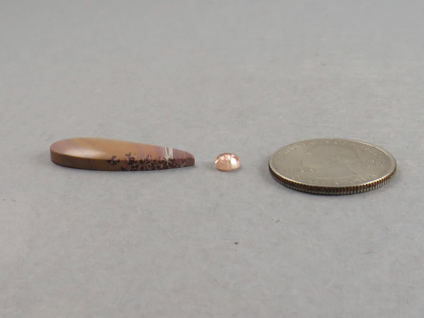 Gemstone Set | Oregon Sunstone and Sonora Jasper | SET117 - Oregon Sunstone, Sonora Jasper - GemEnthusiast