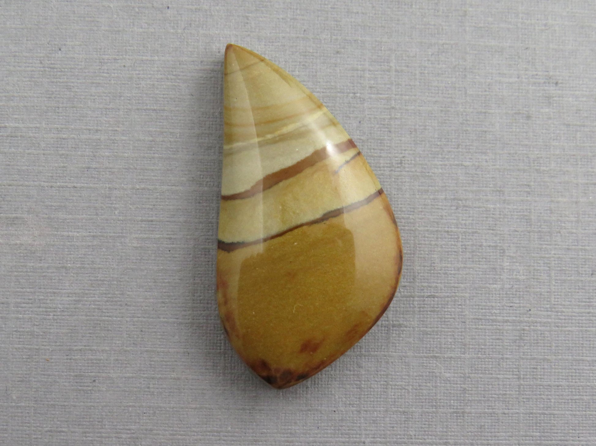 Owyhee Picture Jasper Cabochon | Oregon Idaho Gemstone| 32x18mm | Mined in the USA | JS360 - Owyhee Jasper, Oregon Jasper - GemEnthusiast