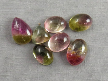 Watermelon Tourmaline Cabochon Lot | Loose Natural Gemstone | 9.3 cts | TO562 - Tourmaline - GemEnthusiast