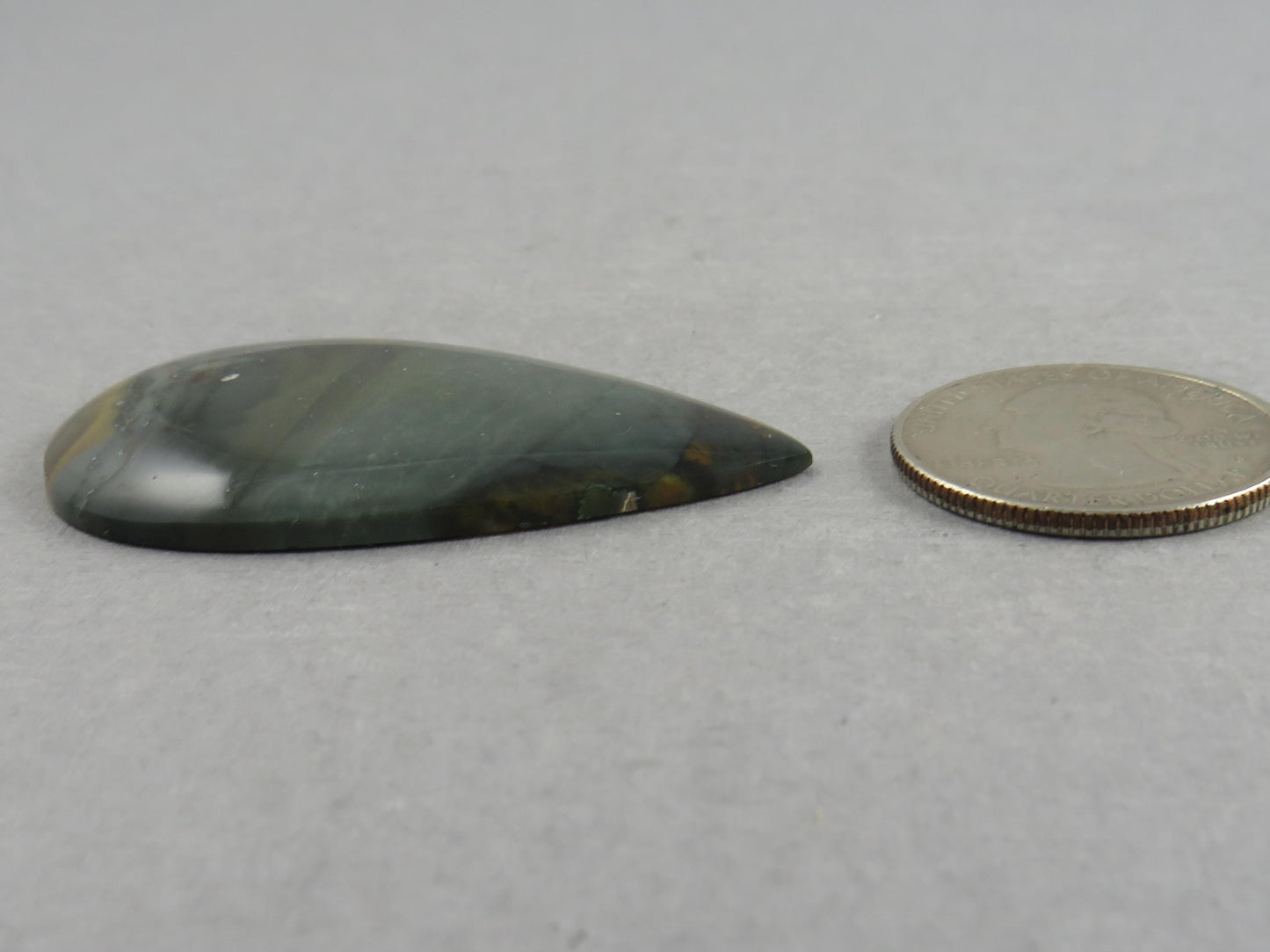 Large Blue Mountain Jasper Cabochon | 47x29 | Oregon Gemstone | Mined in the USA | JS352 - Blue Mountain Jasper, Oregon Gemstone - GemEnthusiast