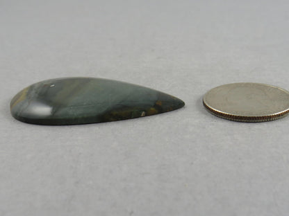 Large Blue Mountain Jasper Cabochon | 47x29 | Oregon Gemstone | Mined in the USA | JS352 - Blue Mountain Jasper, Oregon Gemstone - GemEnthusiast