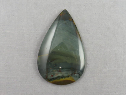 Large Blue Mountain Jasper Cabochon | 47x29 | Oregon Gemstone | Mined in the USA | JS352 - Blue Mountain Jasper, Oregon Gemstone - GemEnthusiast