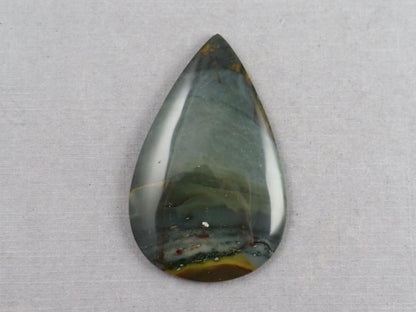 Large Blue Mountain Jasper Cabochon | 47x29 | Oregon Gemstone | Mined in the USA | JS352 - Blue Mountain Jasper, Oregon Gemstone - GemEnthusiast
