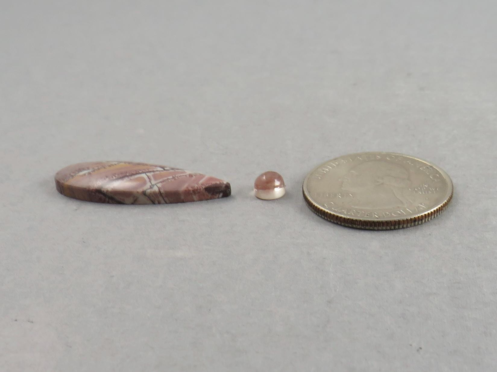 Gemstone Set | Oregon Sunstone and Sonora Jasper | SET118 - Oregon Sunstone, Sonora Jasper - GemEnthusiast