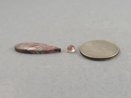 Gemstone Set | Oregon Sunstone and Sonora Jasper | SET118 - Oregon Sunstone, Sonora Jasper - GemEnthusiast