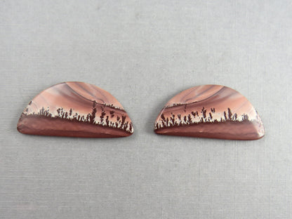 New Mexico Apache Sage Rhyolite | 41x20 mm | Natural Cabochon | RH126 RH127 - Apache Sage Rhyolite - GemEnthusiast