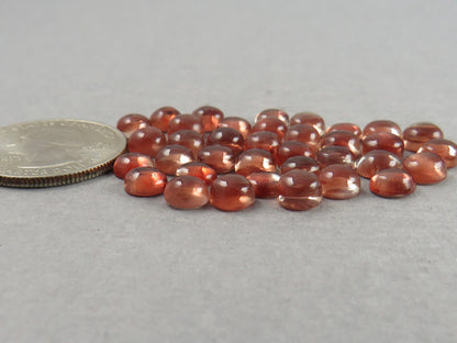 6mm Red Oregon Sunstones Round Cabochons | Per Stone - Oregon Sunstone - GemEnthusiast