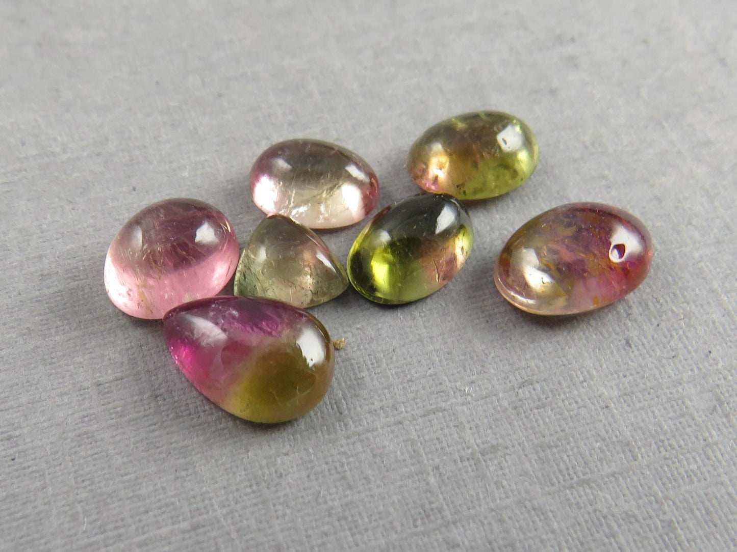 Watermelon Tourmaline Cabochon Lot | Loose Natural Gemstone | 9.3 cts | TO562 - Tourmaline - GemEnthusiast