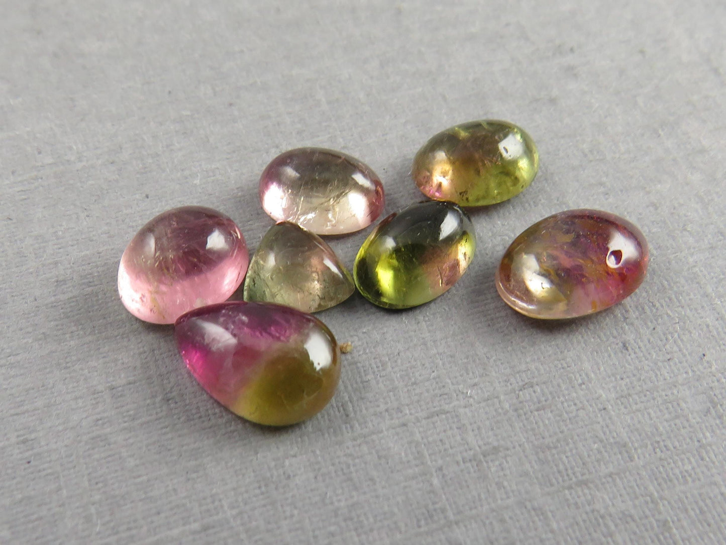 Watermelon Tourmaline Cabochon Lot | Loose Natural Gemstone | 9.3 cts | TO562 - Tourmaline - GemEnthusiast