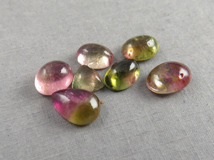 Watermelon Tourmaline Cabochon Lot | Loose Natural Gemstone | 9.3 cts | TO562 - Tourmaline - GemEnthusiast
