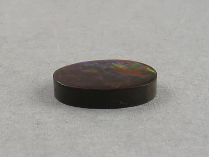 Canadian Ammolite Doublet | Natural Ammonite Fossil Cabochon | 16x10 | AC102 - Canadian Ammolite - GemEnthusiast