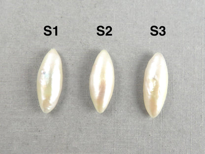 RARE Tennessee River Pearls | Marquise Cabochon | American Gemstones | 18x7 mm | PR103 - Cultured Pearl - GemEnthusiast