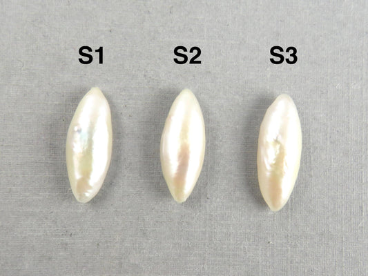 RARE Tennessee River Pearls | Marquise Cabochon | American Gemstones | 18x7 mm | PR103 - Cultured Pearl - GemEnthusiast