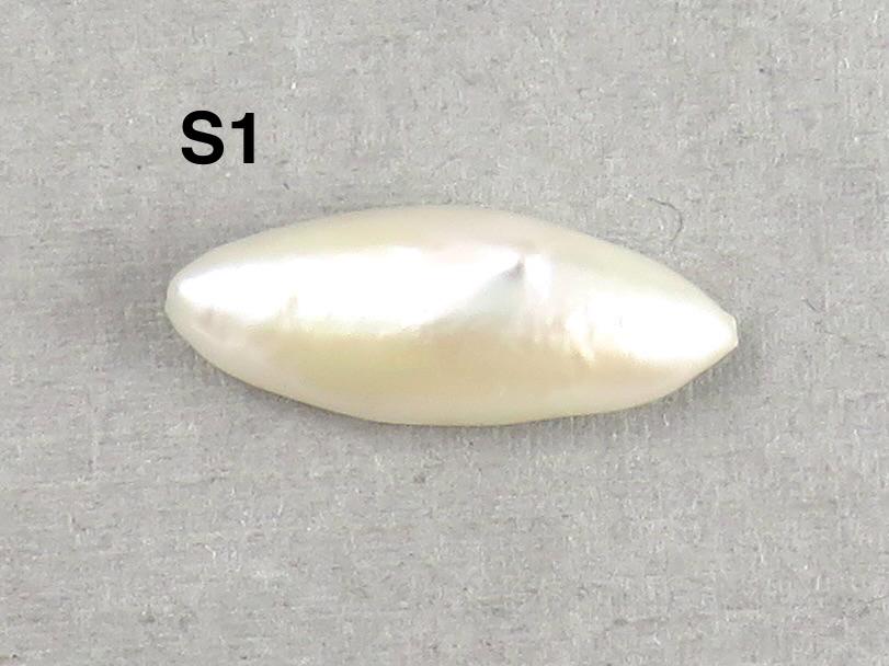 RARE Tennessee River Pearls | Marquise Cabochon | American Gemstones | 18x7 mm | PR103 - Cultured Pearl - GemEnthusiast