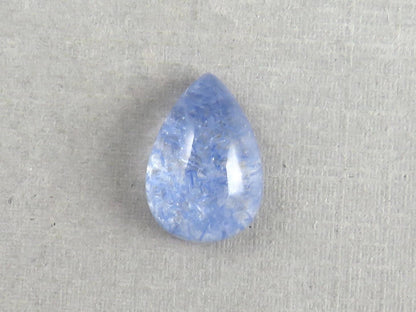 Dumortierite in Quartz Rectangular Cabochon Gem | 14x10 mm | Natural Gemstone from Brazil | 6.11 carats | QU545 - Quartz, Dumortierite - GemEnthusiast