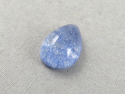 Dumortierite in Quartz Rectangular Cabochon Gem | 14x10 mm | Natural Gemstone from Brazil | 6.11 carats | QU545 - Quartz, Dumortierite - GemEnthusiast