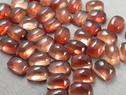7.2 x 5.2 Oregon Sunstones Rectangle Cabochon in Red Color - Oregon Sunstone - GemEnthusiast