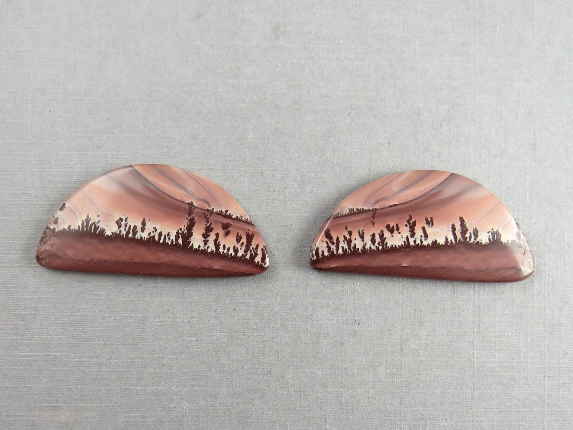New Mexico Apache Sage Rhyolite | 41x20 mm | Natural Cabochon | RH126 RH127 - Apache Sage Rhyolite - GemEnthusiast