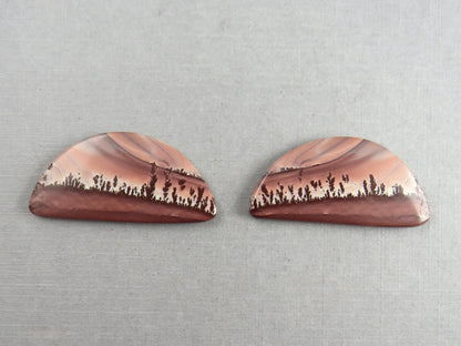 New Mexico Apache Sage Rhyolite | 41x20 mm | Natural Cabochon | RH126 RH127 - Apache Sage Rhyolite - GemEnthusiast