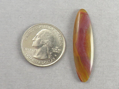 Sierra Madre Agate | 41x12 mm | Natural Oval Cabochon Gemstone | AG315 - Sierra Madre Agate - GemEnthusiast