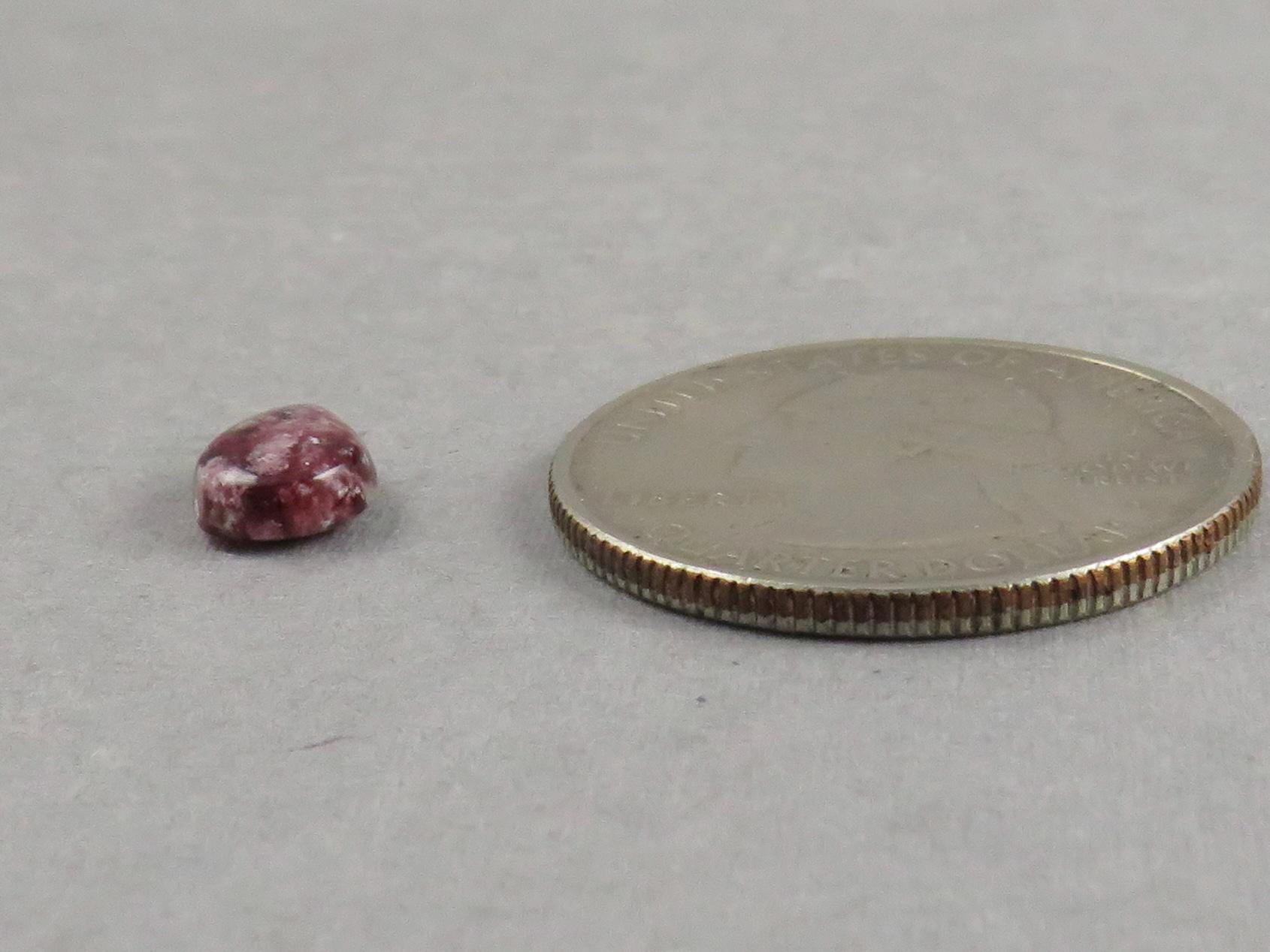 Wah Wah Mountains Red Beryl | RARE Utah Gemstones | 10x6 Pear Cabochon | Made in America | RB101 - Red Beryl - GemEnthusiast