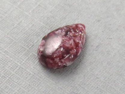 Wah Wah Mountains Red Beryl | RARE Utah Gemstones | 10x6 Pear Cabochon | Made in America | RB101 - Red Beryl - GemEnthusiast