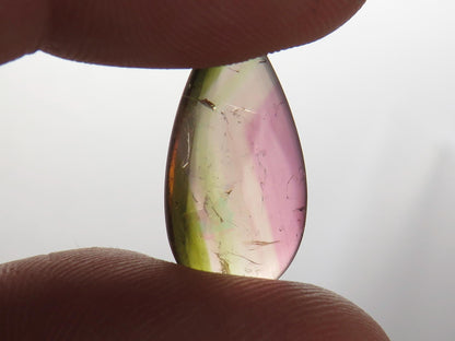 Watermelon Tourmaline Cabochon Pair | Natural Gemstones | 21x10 mm | 13.6 cts | TO568 - Watermelon Tourmaline - GemEnthusiast