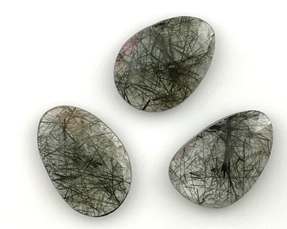 Green Rutile Quartz Lot | 16 carats | Rose Cut Natural Loose Gemstone | QU335 - Rutile Quartz - GemEnthusiast