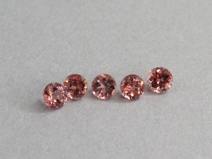 Malaya Peach Garnet | 4mm Round Loose Gemstones | Per Stone - Malaya Garnet - GemEnthusiast