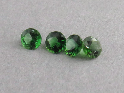 Chrome Tourmaline Round Loose Gemstone | 2.5mm 3mm | Tanzania - Chrome Tourmaline - GemEnthusiast