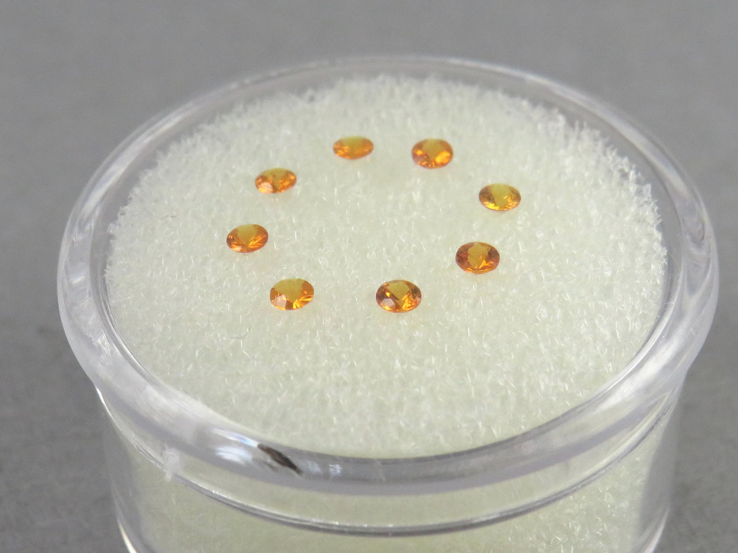2mm Spessartine Garnet Round | Mandarin Orange | Loose Natural Gemstones - Spessartine Garnet - GemEnthusiast