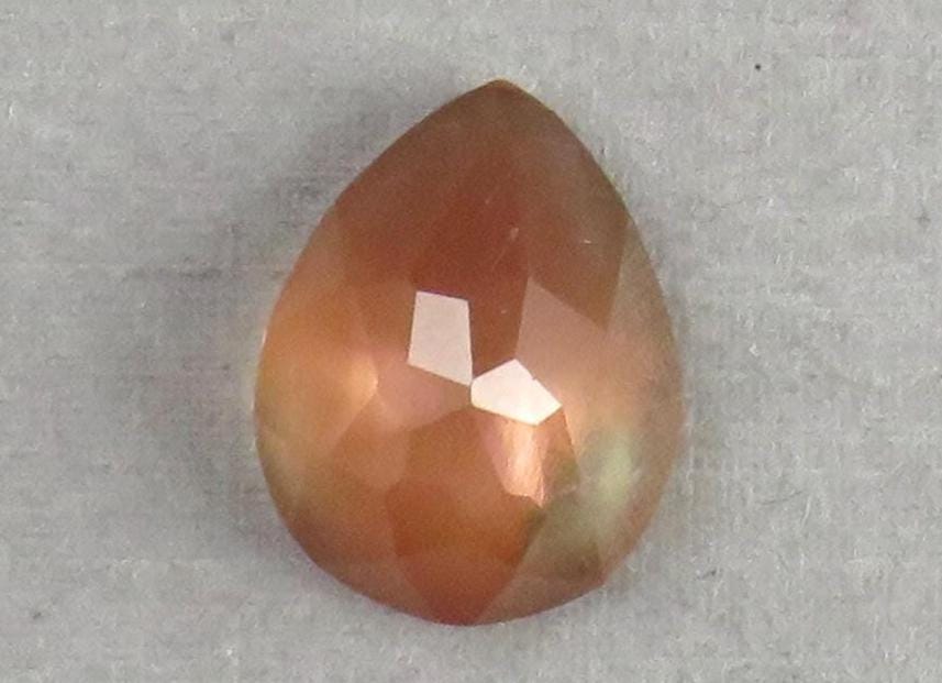 15x12 Oregon Sunstones with Schiller | 8 carats | Large Pear Rose cut Cabochon | OSR107 - Oregon Sunstone - GemEnthusiast