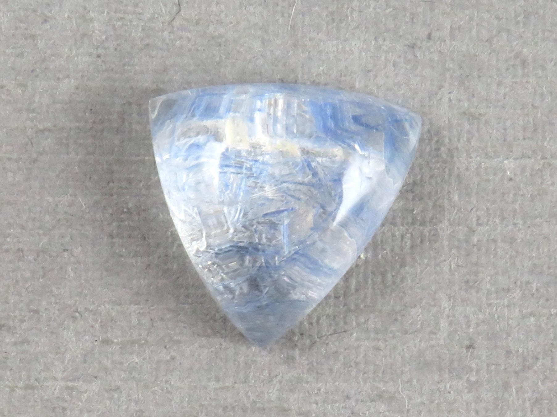 Dumortierite in Quartz Triangle Cabochon | 10x10 | Natural Gemstone from Brazil | 3 carats | QU549 - Quartz, Dumortierite - GemEnthusiast