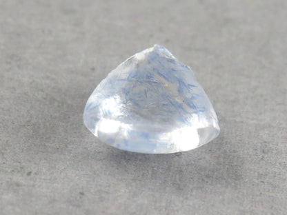 Dumortierite in Quartz Triangle Cabochon | 10x10 | Natural Gemstone from Brazil | 3 carats | QU549 - Quartz, Dumortierite - GemEnthusiast