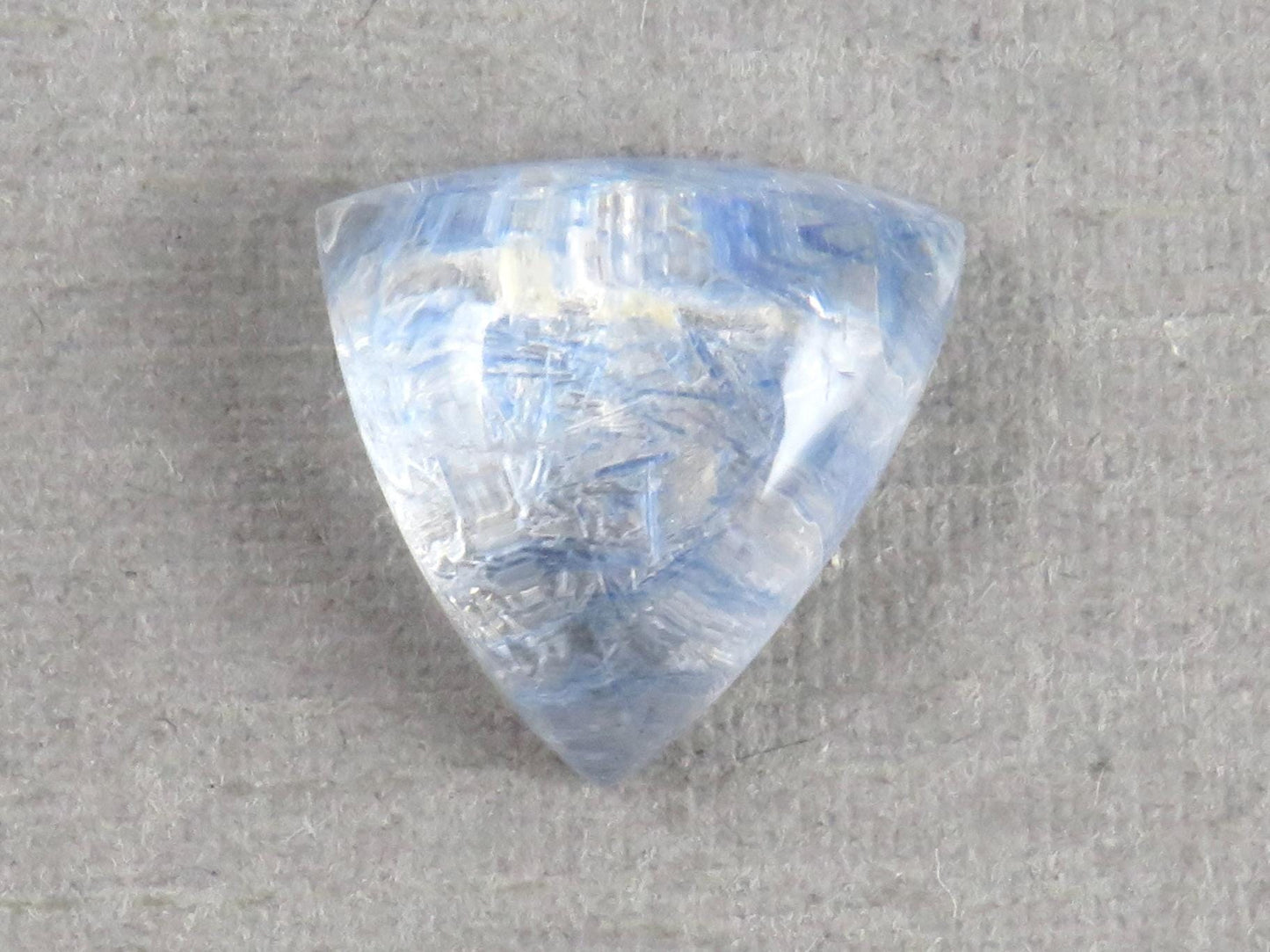 Dumortierite in Quartz Triangle Cabochon | 10x10 | Natural Gemstone from Brazil | 3 carats | QU549 - Quartz, Dumortierite - GemEnthusiast