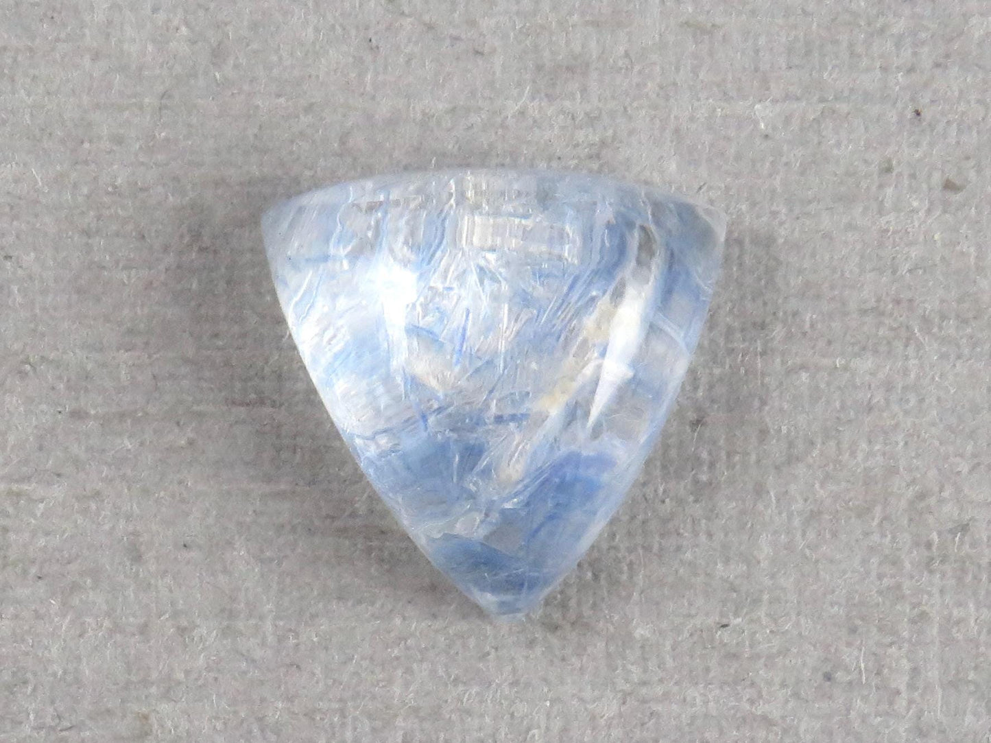 Dumortierite in Quartz Triangle Cabochon | 10x10 | Natural Gemstone from Brazil | 3 carats | QU549 - Quartz, Dumortierite - GemEnthusiast