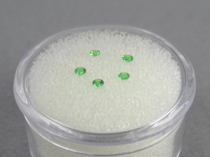 1.9mm Tsavorite Garnet | 5 Stone Lot | Natural Loose Gemstone | Kenya - Tsavorite Garnet - GemEnthusiast