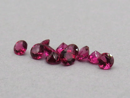 Rubellite Pink Tourmaline Round Loose Gemstone | 3.5mm | Per Stone - Rubellite Tourmaline - GemEnthusiast