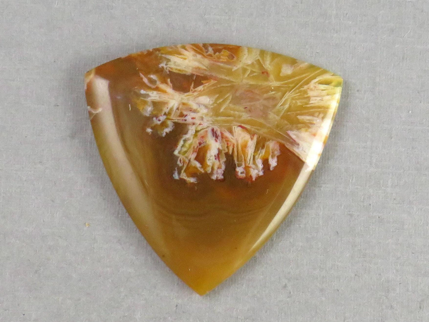 Condor Agate Cabochon | Chalcedony from Patagonia Argentina | AG309 - Condor Agate, Sagenite Agate - GemEnthusiast