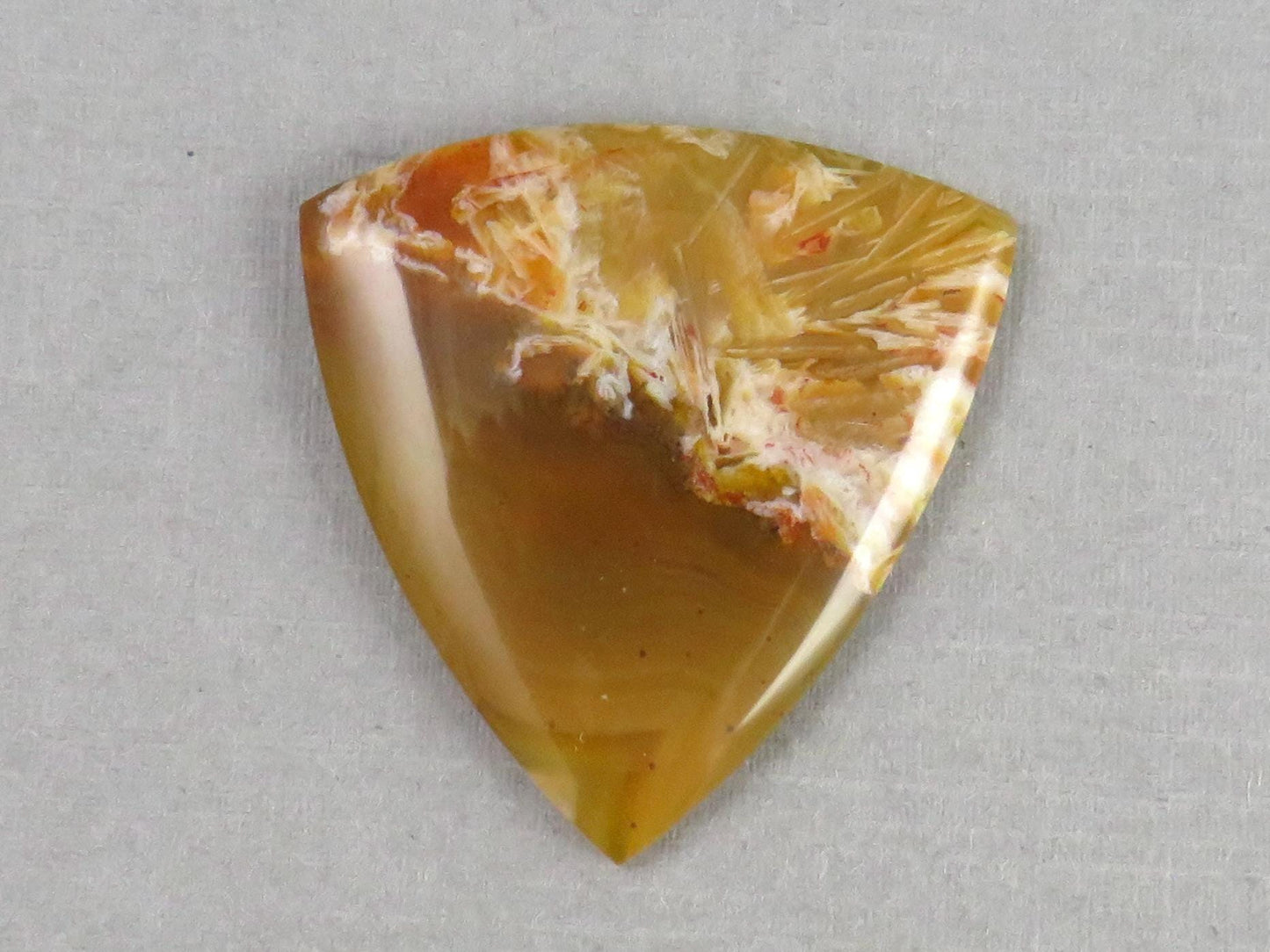Condor Sagenite Agate Cabochon | Chalcedony from Patagonia Argentina | AG306 - Condor Agate, Sagenite Agate - GemEnthusiast