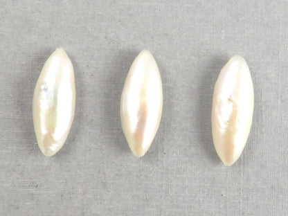 RARE Tennessee River Pearls | Marquise Cabochon | American Gemstones | 18x7 mm | PR103 - Cultured Pearl - GemEnthusiast