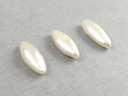 RARE Tennessee River Pearls | Marquise Cabochon | American Gemstones | 18x7 mm | PR103 - Cultured Pearl - GemEnthusiast