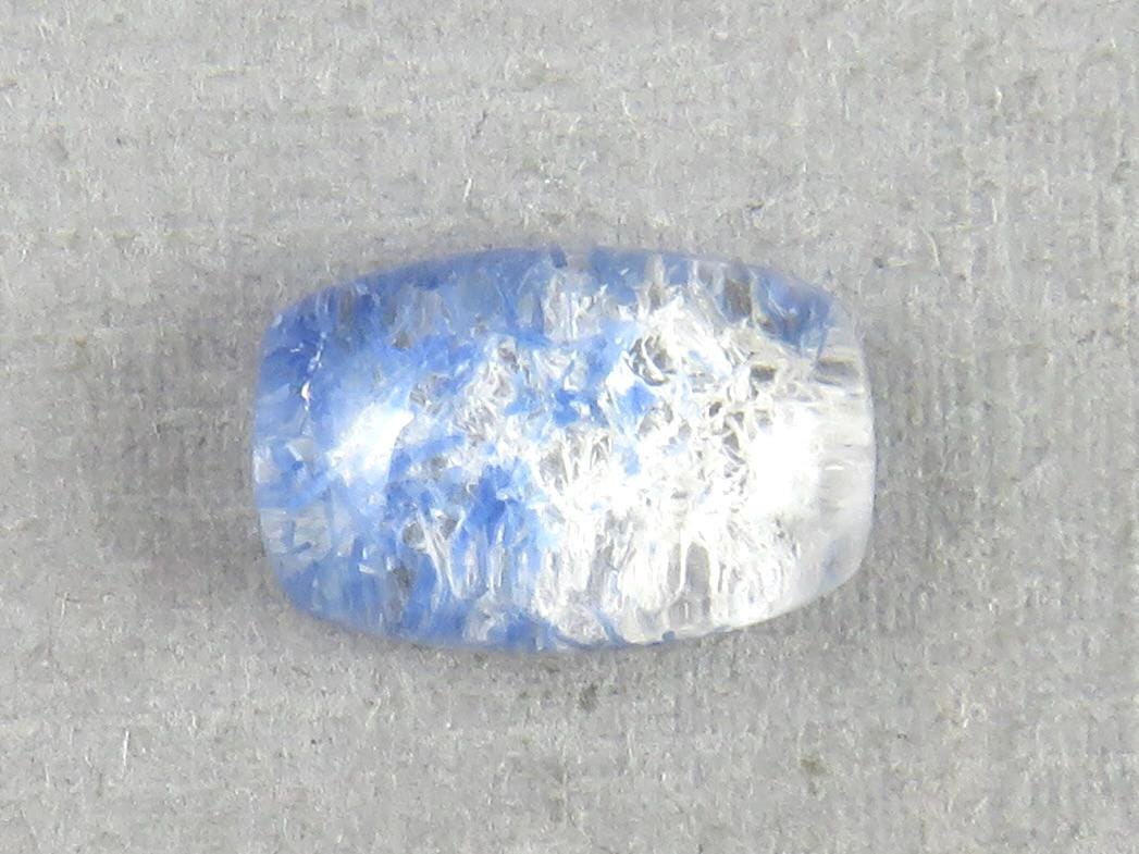 Dumortierite in Quartz Rectangular Cabochon Gem | 12x8 |Natural Gemstone from Brazil | 3.4 carats | QU545 - Quartz, Dumortierite - GemEnthusiast