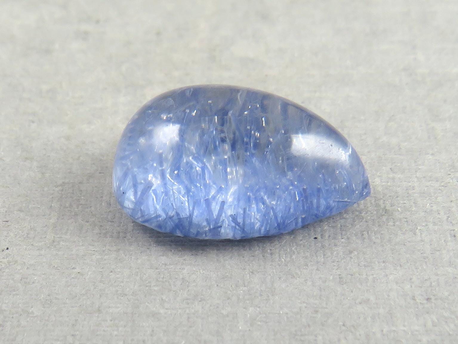 Dumortierite in Quartz Rectangular Cabochon Gem | 14x10 mm | Natural Gemstone from Brazil | 6.11 carats | QU545 - Quartz, Dumortierite - GemEnthusiast